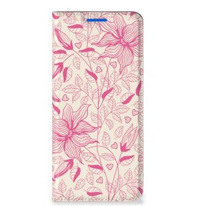 OPPO Reno6 5G Smart Cover Pink Flowers