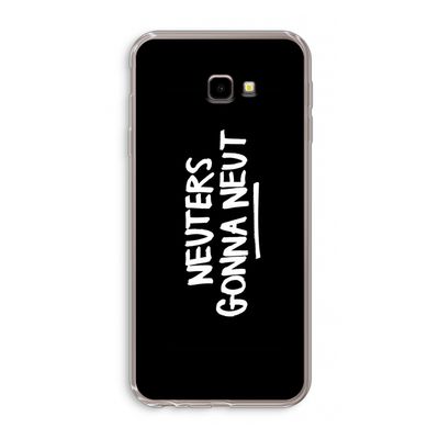 Neuters (zwart): Samsung Galaxy J4 Plus Transparant Hoesje