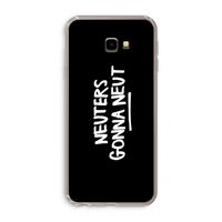 Neuters (zwart): Samsung Galaxy J4 Plus Transparant Hoesje