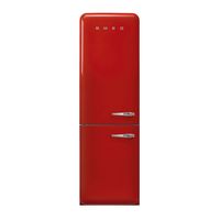 Smeg FAB32LRD5 koel-vriescombinatie Vrijstaand 331 l D Rood - thumbnail