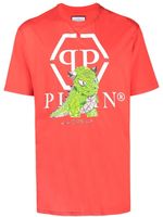 Philipp Plein t-shirt à logo Monster imprimé - Rouge