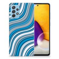 Samsung Galaxy A72 | TPU bumper | Waves Blue Samsung Galaxy A72 | TPU bumper | Waves Blue
