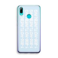 Hotline bling blue: Huawei P Smart (2019) Transparant Hoesje