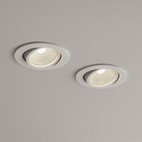 Set van 2 Inbouw Ledspot Oslo, 6 Watt, IP44