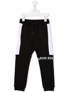 BOSS Kidswear pantalon de jogging colour block - Noir