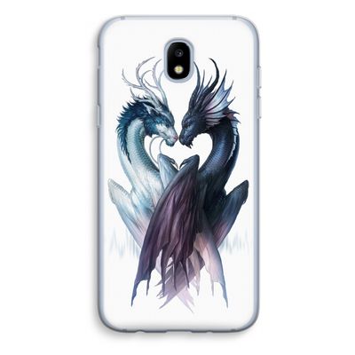 Yin Yang Dragons: Samsung Galaxy J5 (2017) Transparant Hoesje