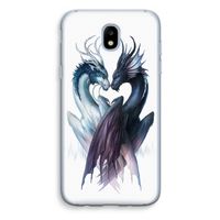 Yin Yang Dragons: Samsung Galaxy J5 (2017) Transparant Hoesje