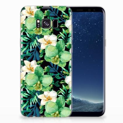 Samsung Galaxy S8 Plus | TPU Case | Orchidee Groen Samsung Galaxy S8 Plus | TPU Case | Orchidee Groen