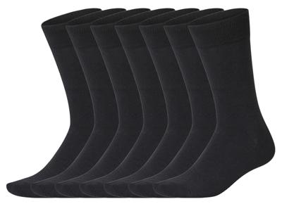 esmara Set van 7 paar sokken (Zwart, 43-46)
