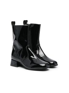Monnalisa bottines à effet de brillance - Noir