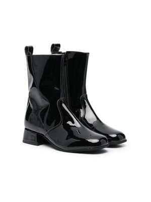 Monnalisa bottines à effet de brillance - Noir