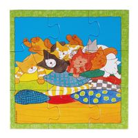 Bambolino Toys Dikkie Dik 4-1 puzzel - 4+6+9+16 stukjes - thumbnail