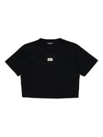 DSQUARED2 KIDS t-shirt à plaque logo - Noir - thumbnail