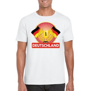 Wit Duitsland supporter kampioen shirt heren