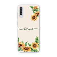 Zonnebloemen: Samsung Galaxy A70 Transparant Hoesje