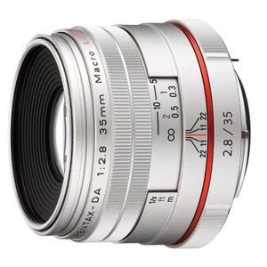 Pentax HD DA 35mm f/2.8 Macro K-mount objectief Silver