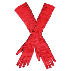 Handschoenen Rood Geplooid Hollywood