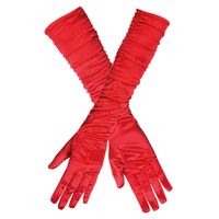Handschoenen Rood Geplooid Hollywood - thumbnail