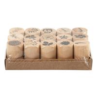 Creativ Company Deco art stempels bloemen en bladeren, 15dlg.