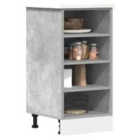 Onderkast 40x44,5x81,5 cm bewerkt hout betongrijs Onderkast 40x44,5x81,5 cm bewerkt hout betongrijs