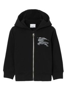 Burberry Kids hoodie à logo brodé EKD - Noir