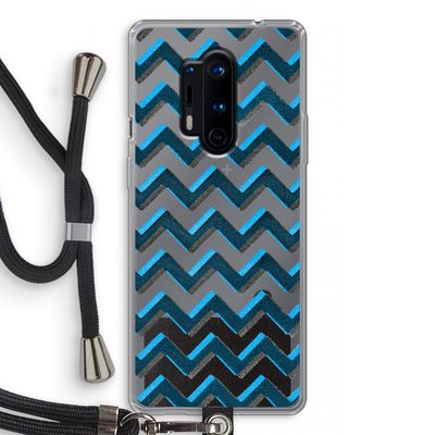 Onderbroken lijn: OnePlus 8 Pro Transparant Hoesje met koord