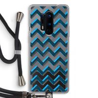 Onderbroken lijn: OnePlus 8 Pro Transparant Hoesje met koord