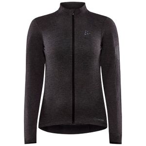 Craft Core Bike Essence Wool Jersey lange mouw zwart dames L