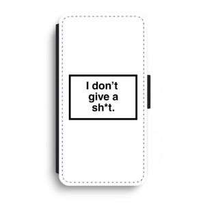 Don't give a shit: iPhone XR Flip Hoesje