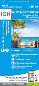 Wandelkaart - Topografische kaart 1125OT Ile de Noirmoutier, Beauvoir-