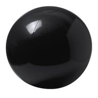 Opblaasbare strandbal extra groot plastic zwart 40 cm   -