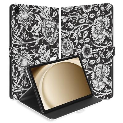 Tablet Book Case Black Flowers Samsung Galaxy Tab A11 Plus