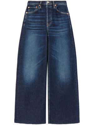 RE/DONE jean ample à taille haute - Bleu