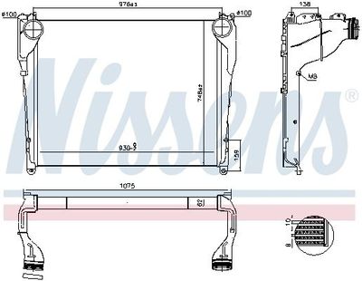 Intercooler, inlaatluchtkoeler 97081