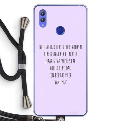 Zelfvertrouwen: Honor Note 10 Transparant Hoesje met koord