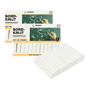 Bordkrijt - 48x - wit - krijtbord/schoolbord - tekenmateriaal kinderen