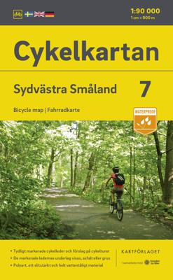 Fietskaart 7 Cykelkartan Sydvästra Småland - zuidwest Smaland | Norstedts