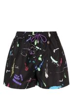 Paul Smith short de bain à bords contrastants - Noir - thumbnail