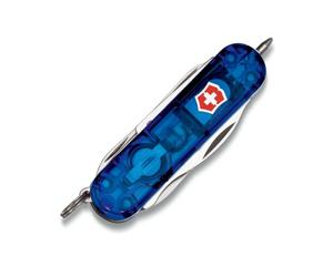 Victorinox Midnite Manager 0.6366.T2 Zwitsers zakmes Met LED-lamp Aantal functies 10 Blauw (transparant)