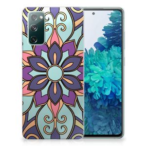 Samsung Galaxy S20 FE TPU Case Purple Flower