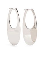 Coperni grandes boucles d'oreilles Swipe à logo embossé - Argent