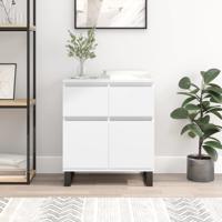 Dressoir 60x35x70 cm bewerkt hout wit - thumbnail
