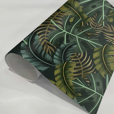 Tropisch blad meubel sticker