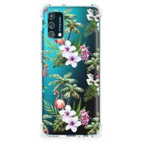Samsung Galaxy M02s | A02s Case Anti-shock Flamingo Palms