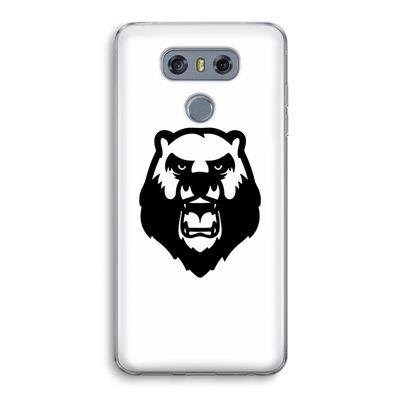 Angry Bear (white): LG G6 Transparant Hoesje
