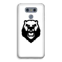 Angry Bear (white): LG G6 Transparant Hoesje
