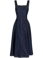 Simkhai robe en jean à taille ceinturée - Bleu