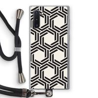 Geometrisch patroon: Samsung Galaxy Note 10 Transparant Hoesje met koord
