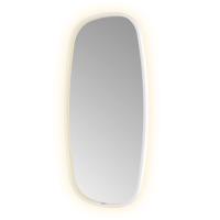 Spiegel Hotbath &MORE 100x50 cm LED-Verlichting Spiegelverwarming Deens Ovaal Mat Wit