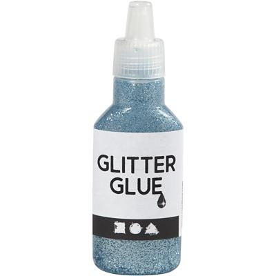 Creativ Company Glitterlijm, lichtblauw, 25 ml/ 1 fles